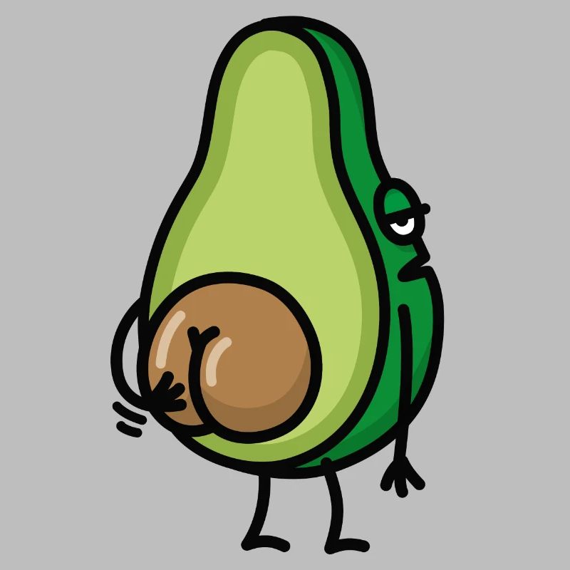 Funny avocado butt scratch ass gift idea