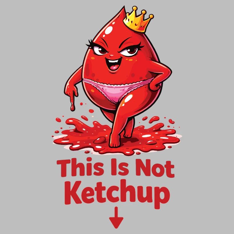This Is Not Ketchup – Funny Period Statement