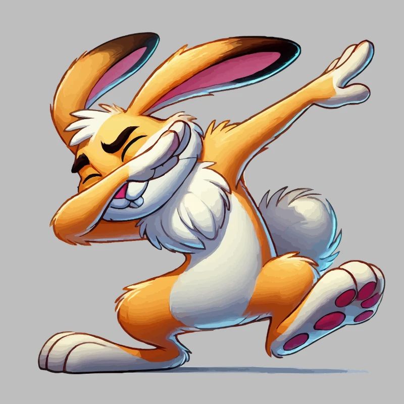 Bunny Dabbing Comic