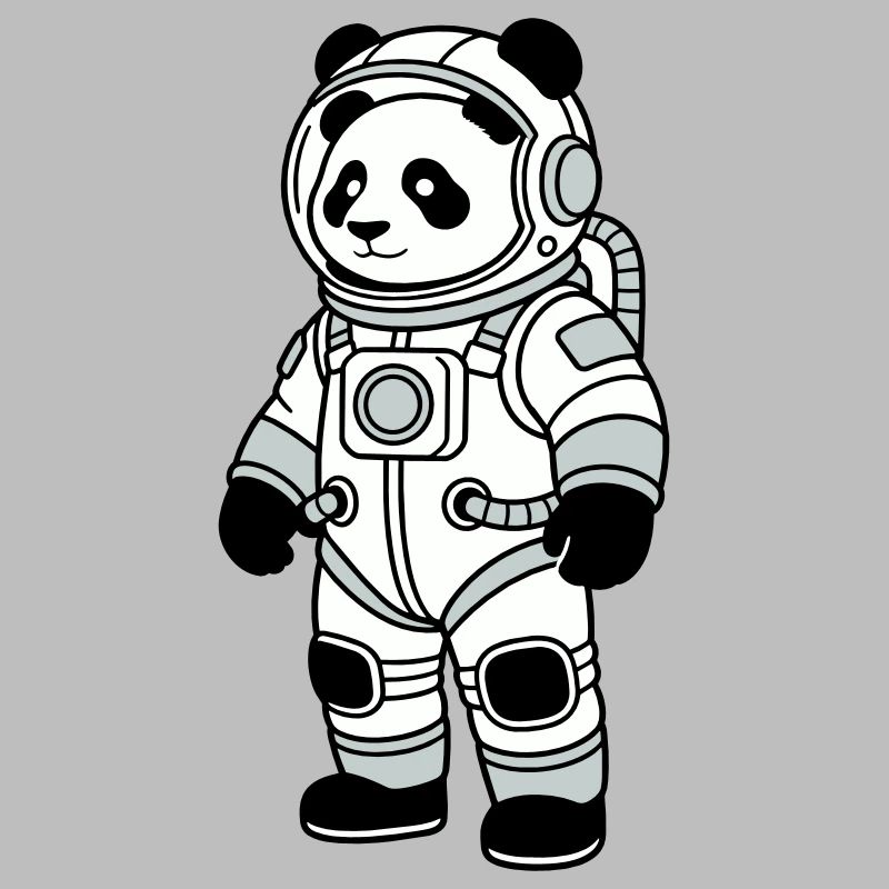 Combinaison spatiale panda bear