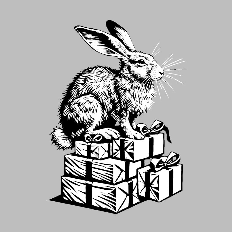 Christmas Bunny - Easter Bunny Celebrates Christmas