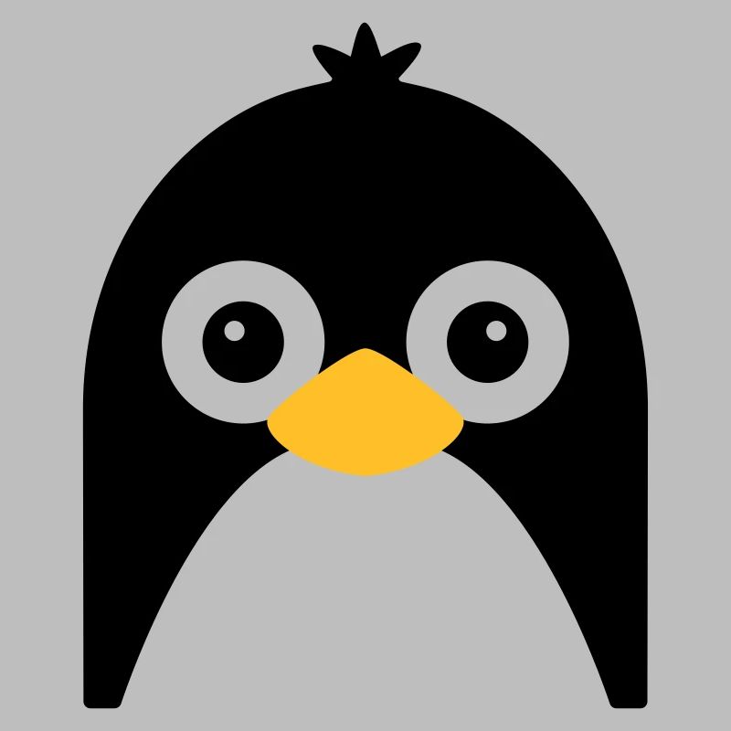 Visage de pingouin mignon