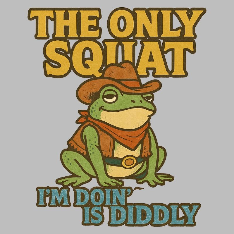 Cowboy Frog Squat Pun