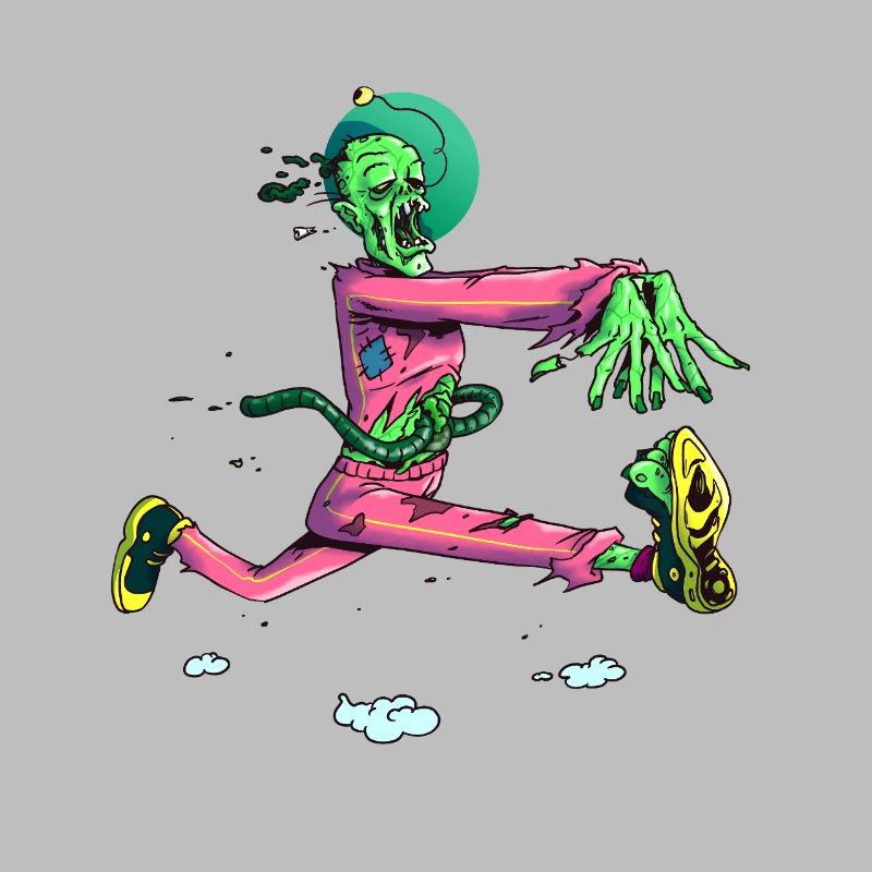 Zombie Runner néon pop