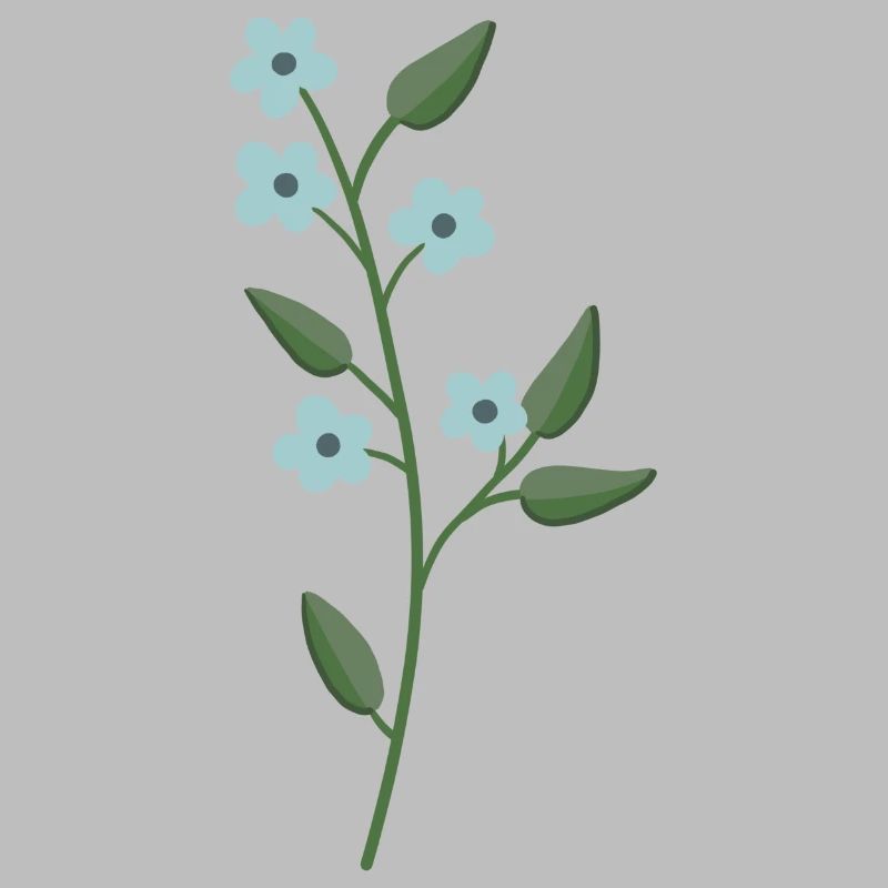 Flower light blue