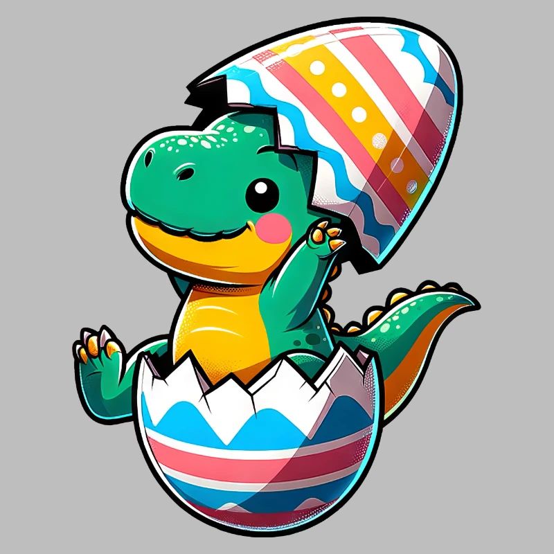 T-Rex Dino as Easter Egg, Clumsy Eggshells