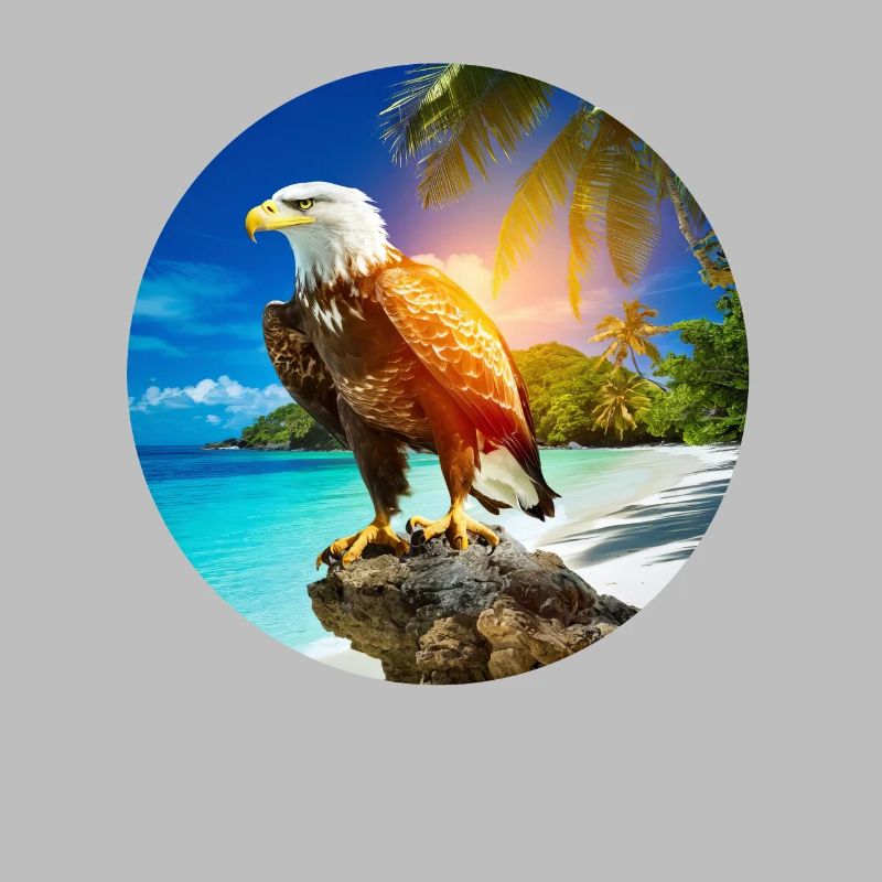 Adler am Eagle Beach Aruba Sommerurlaub