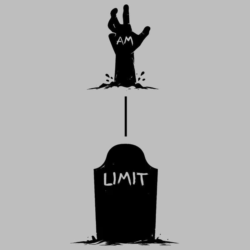 Hand rises from grave