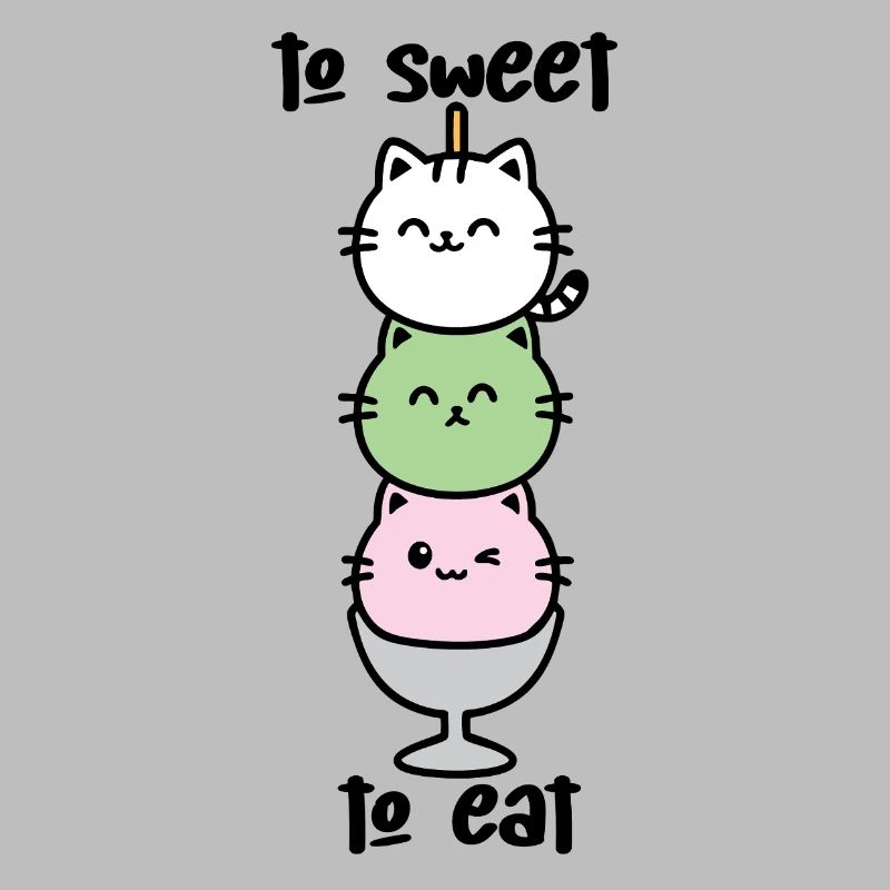 Katzen-Turm Eiscreme Stack