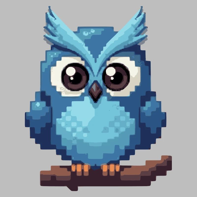 Pixel Owl – Style rétro 8 bits