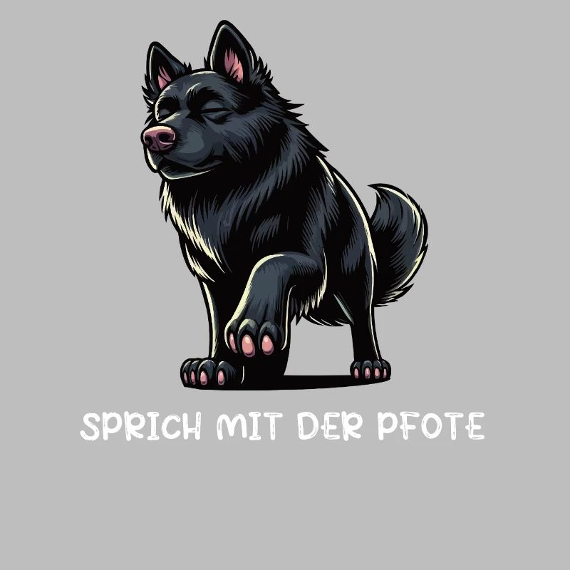 Sprich mit der Pfote Schwarzer Schäferhund 