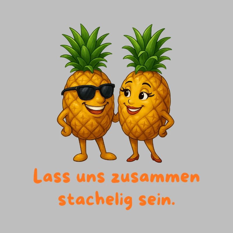 Pineapple duo: Prickly together