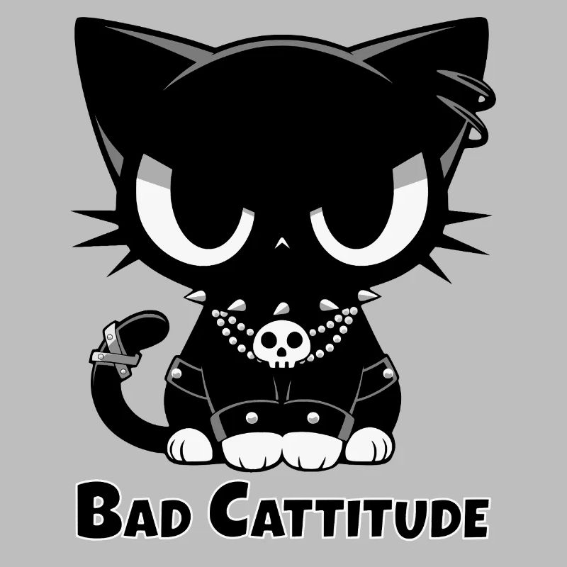 Bad Cattitude Goth Cat with Attitude