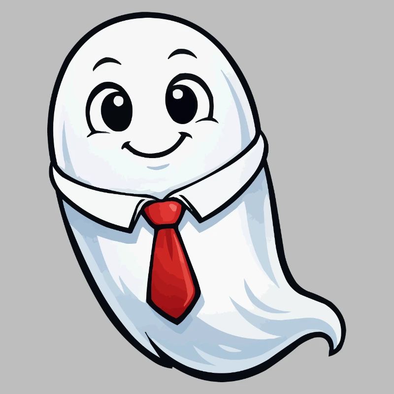 Talking ghost in suit
