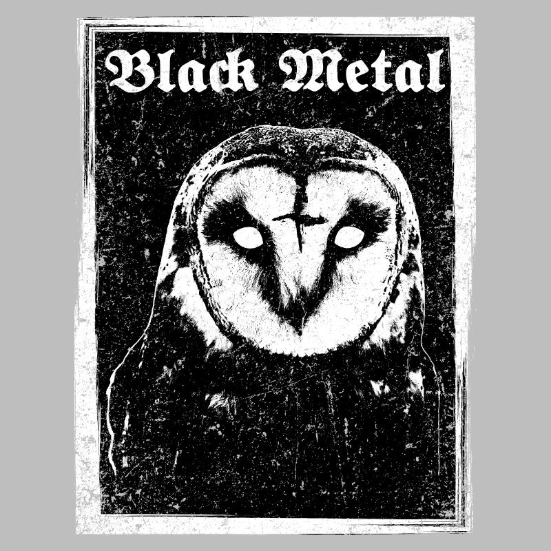 Black Metal Eule