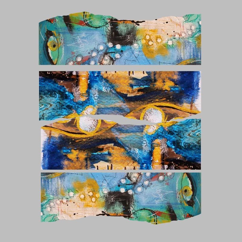 Expression colorée abstraite