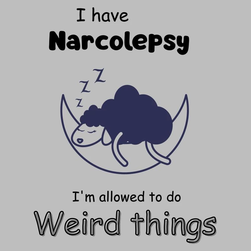 Sleeping sheep in the moonlight with narcolepsy
