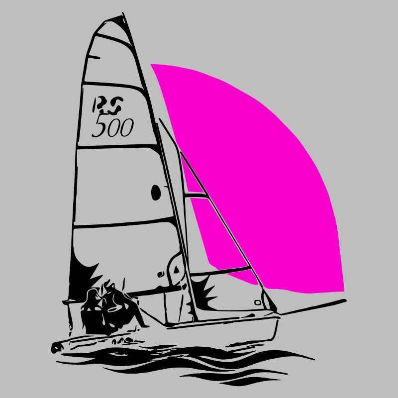 RS 500 Régate de dériveurs à voile voile de couleur