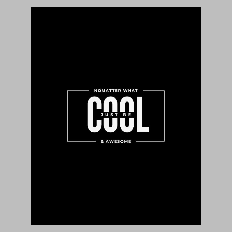 Peu importe la typographie audacieuse et cool