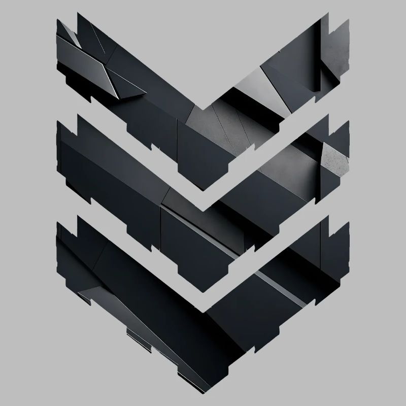 Abstract Black Geometric Pattern