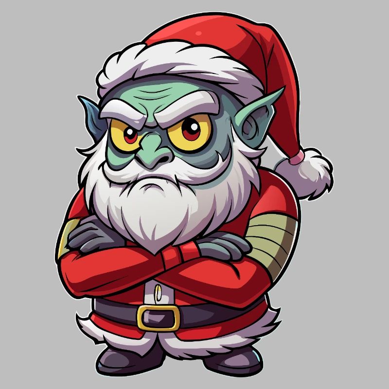 Grumpy Goblin Santa
