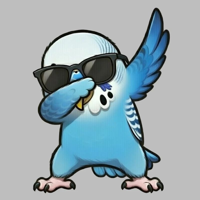 Tamponnement de Budgie Blue