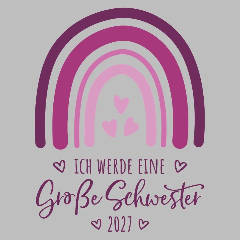 Ich werde eine Große Schwester 2027 Regenbogen