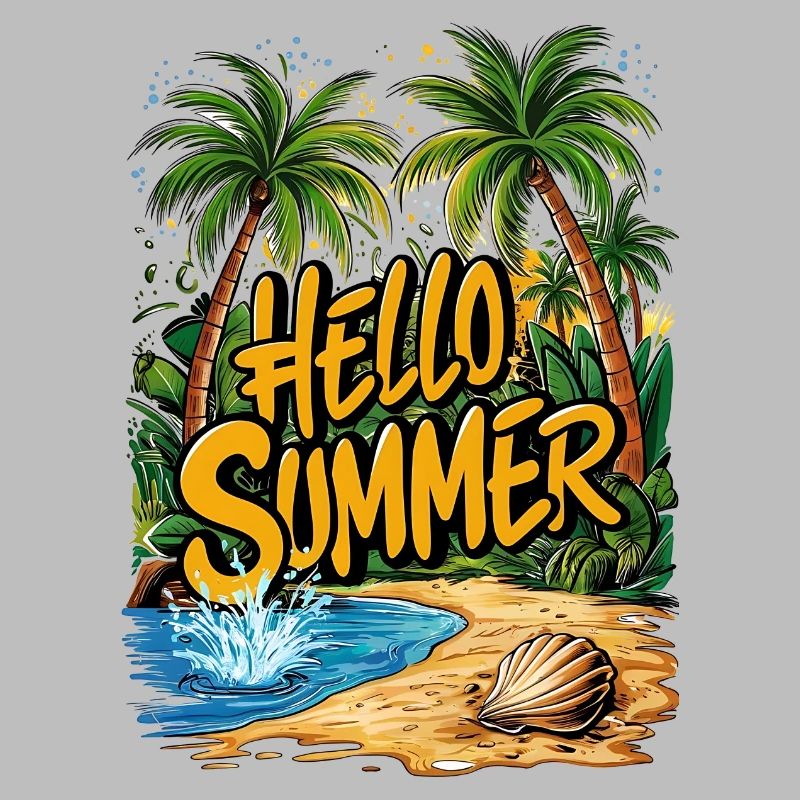 Scène de plage tropicale d’été