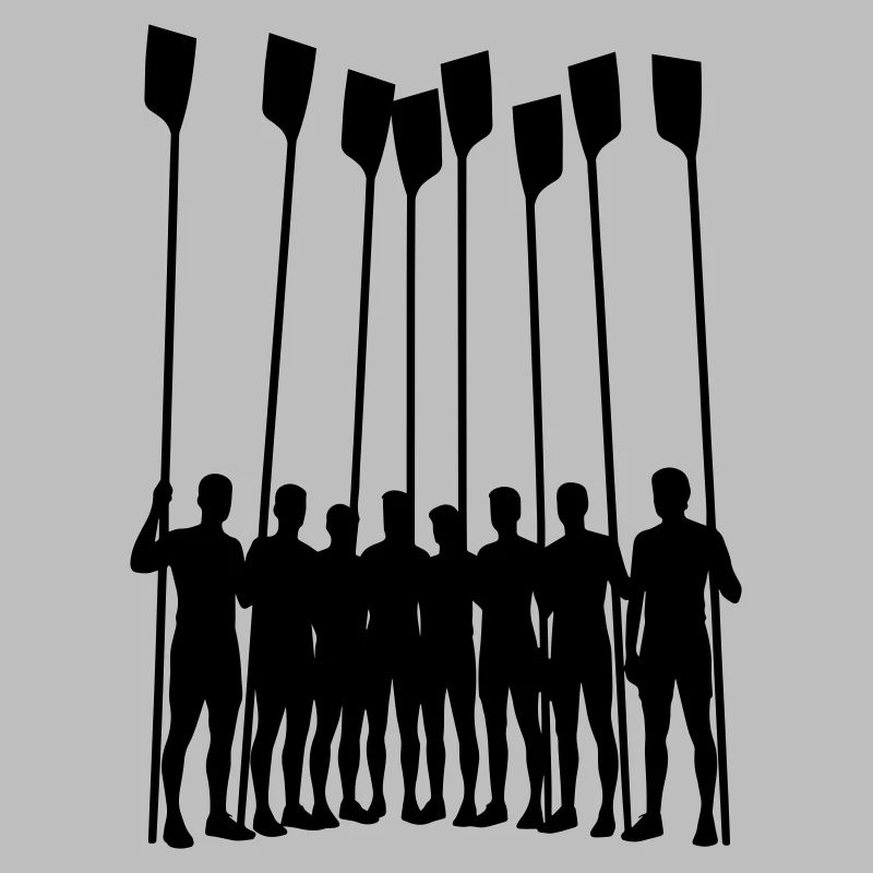 Équipe d’aviron Silhouette – Huit avec sangles | Ramer