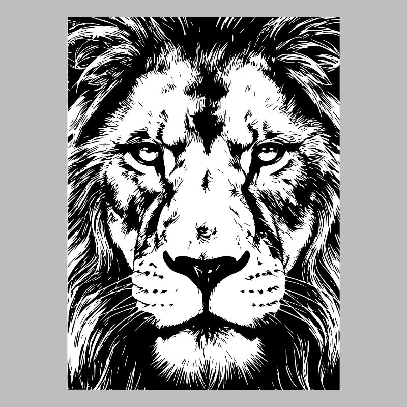 Lion Gaze Intense Power