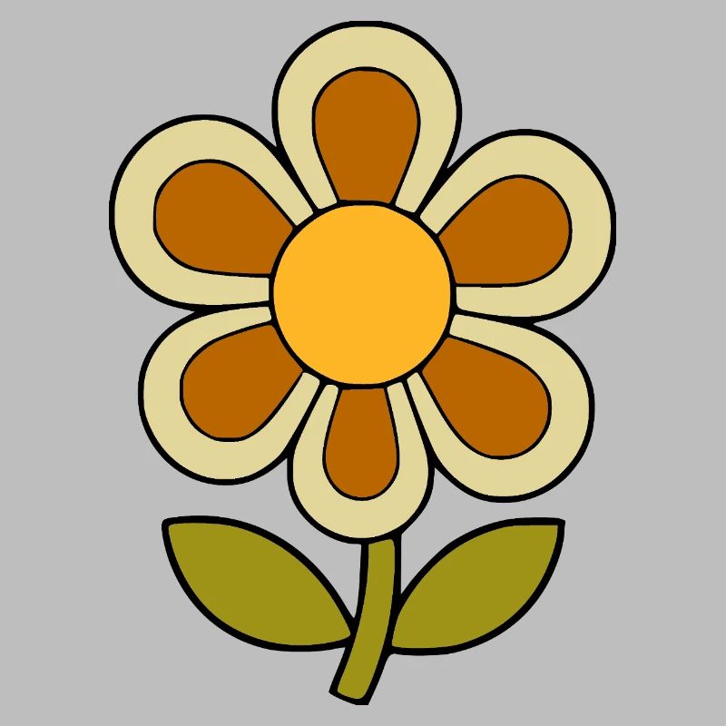 70s flower pattern retro flowerpower