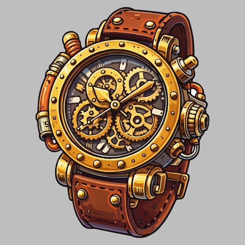 Conception du chrono à mouvement steampunk