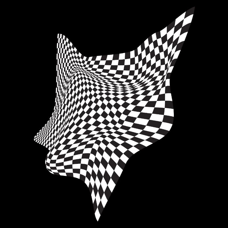 Flux à damier déformé