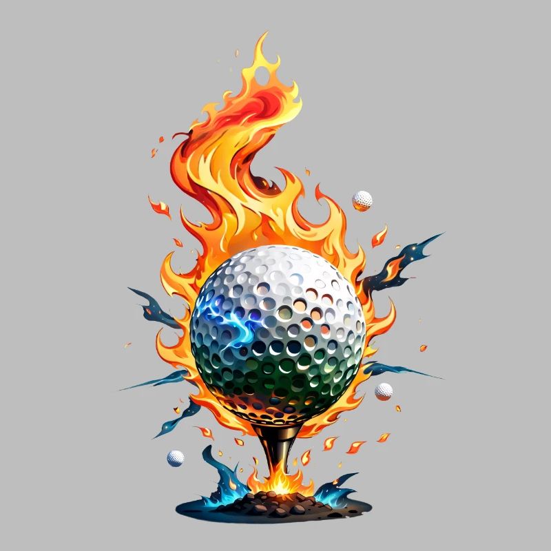 Shiny white golf ball