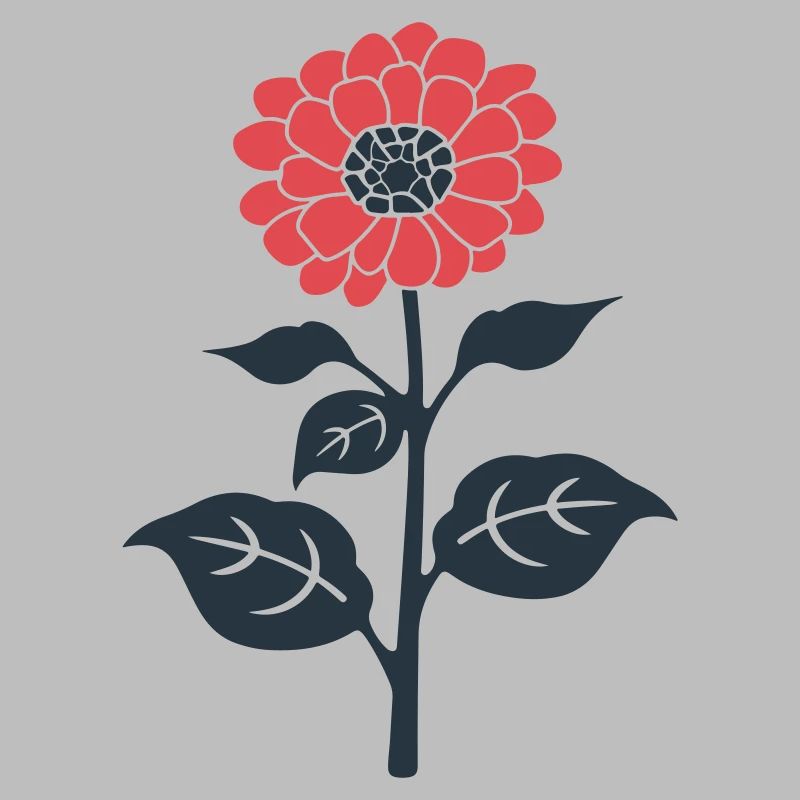 Illustration de fleur rouge