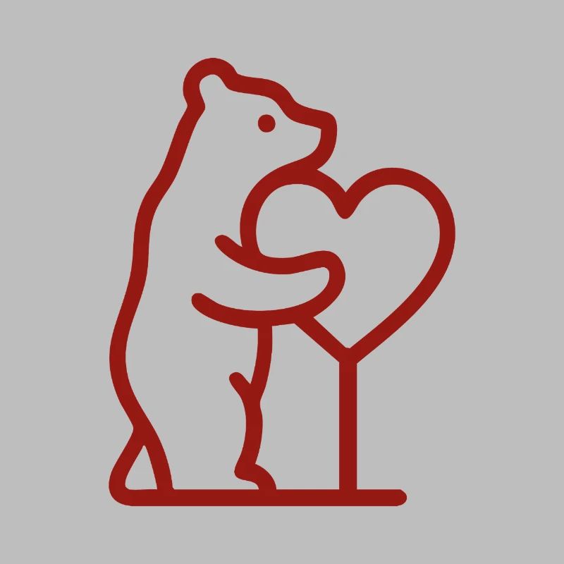 Bear hugging heart MAdrid