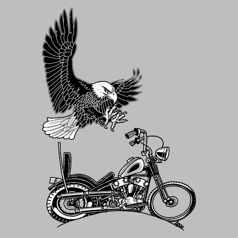 0906 eagle chopper knucklehead
