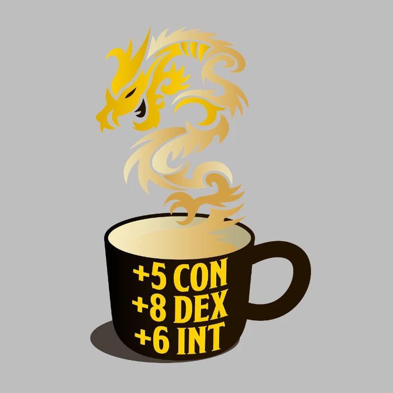 Dragon Steam RPG Stat Mug