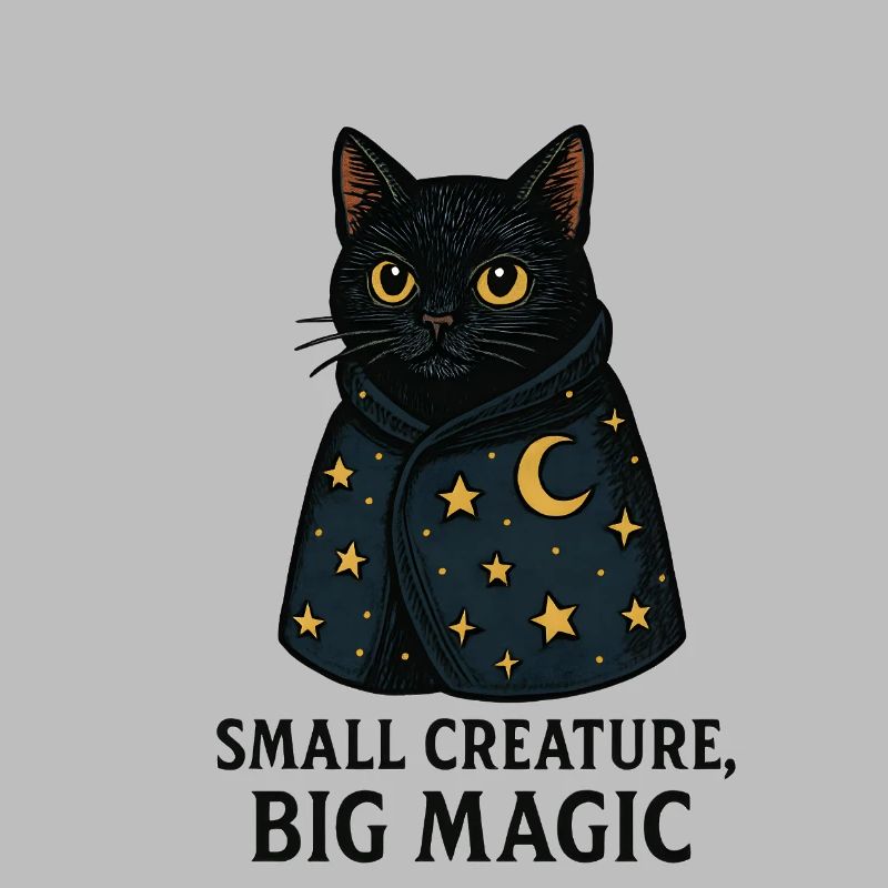 Cape Stellaire du Chat Nocturne au Clair de Lune