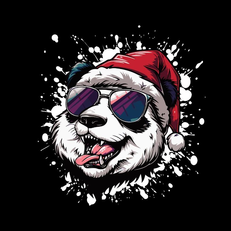 Panda Noël Drôle