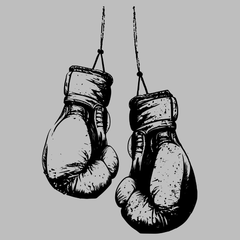 Gants de boxe suspendus noir
