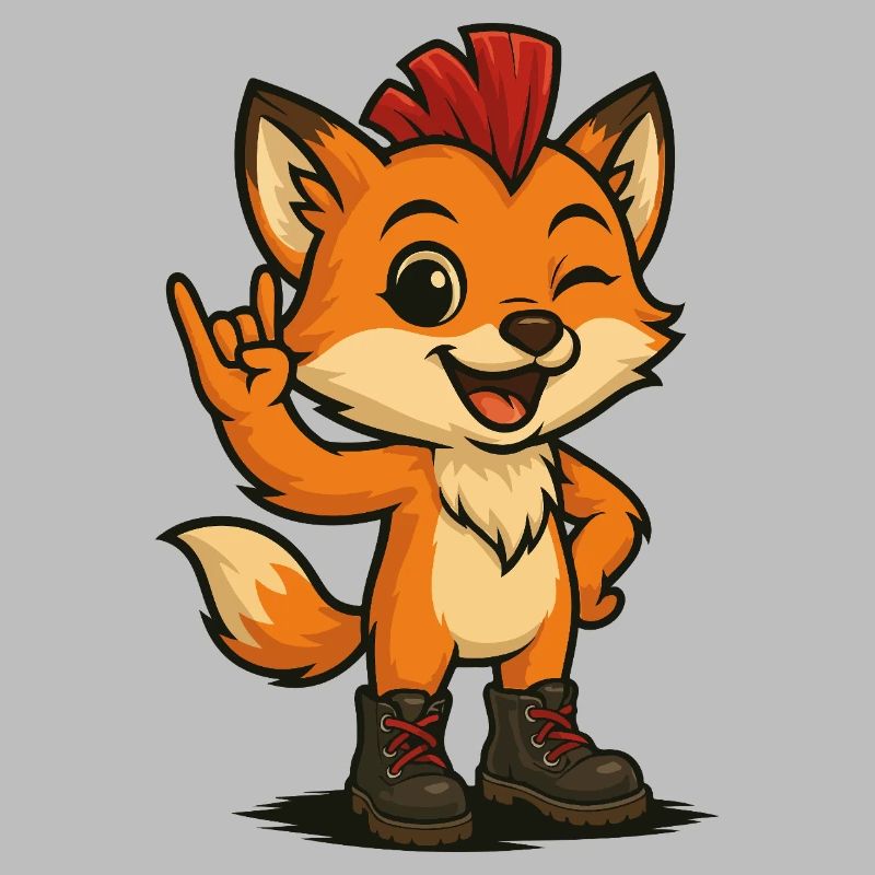 Fuchs mit Punk-Power