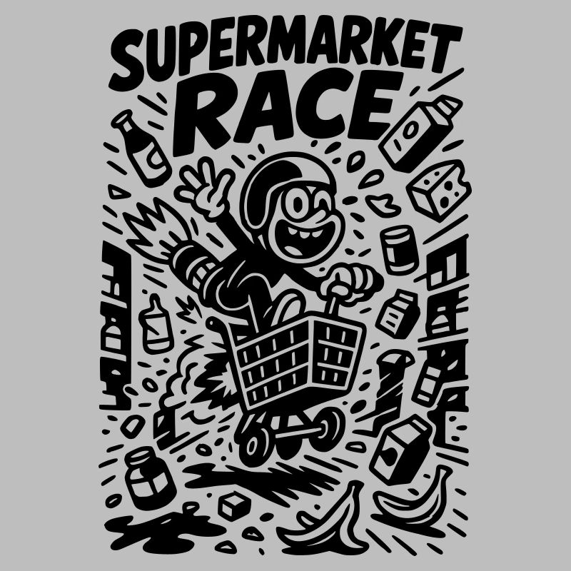 Supermarché Course Enfants Drôle