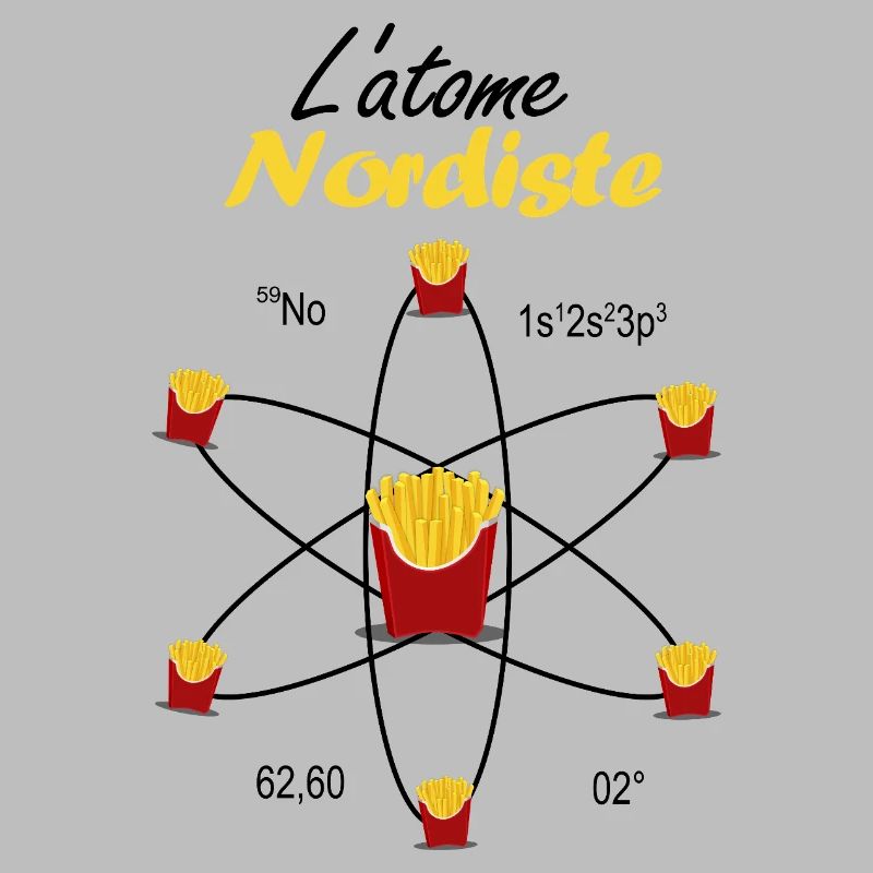 Nördliches Atom Geschenk Ch'ti Science Pride Emblem