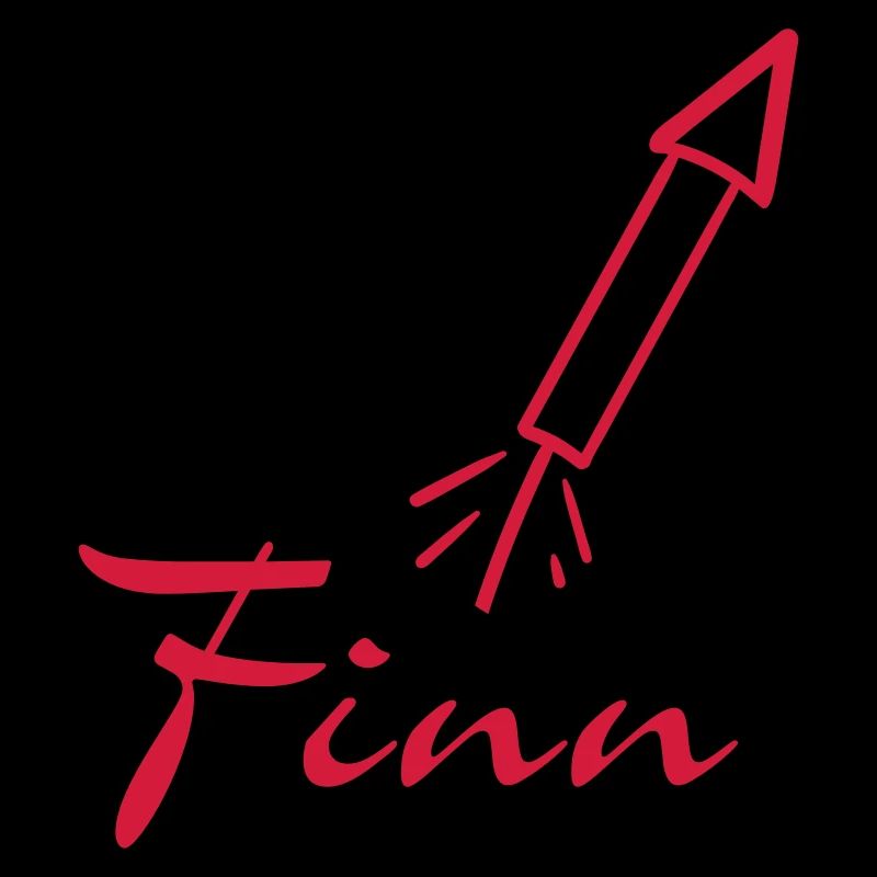 Finn lettering with rocket VEKTOR