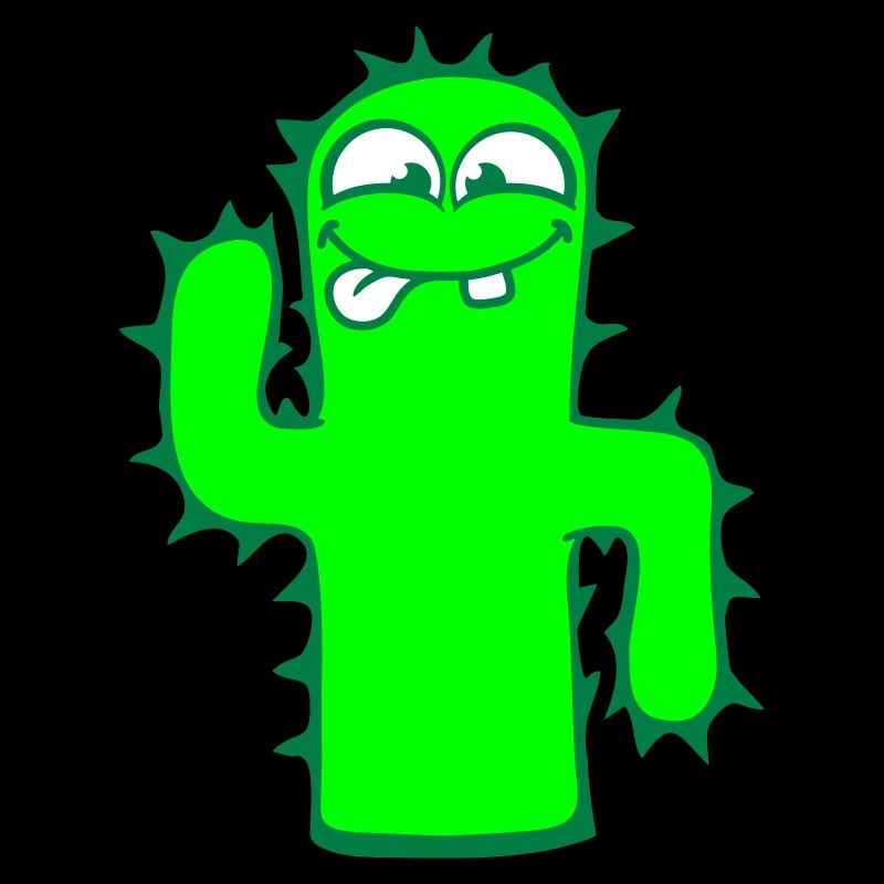 Happy Cactus Cacti Face Prickly Desert
