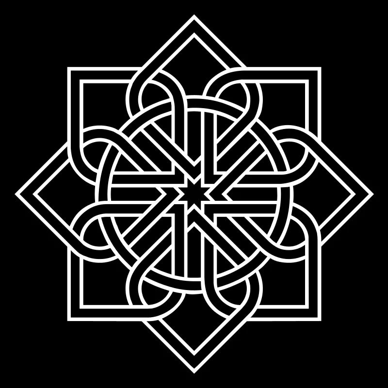 Mandala fleur fleur flocon de neige