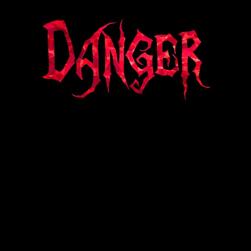 Danger red polygons