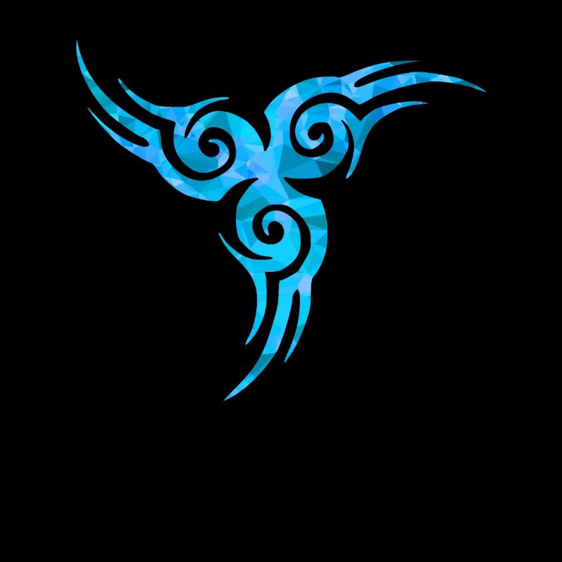 Tatouage celtique bleu