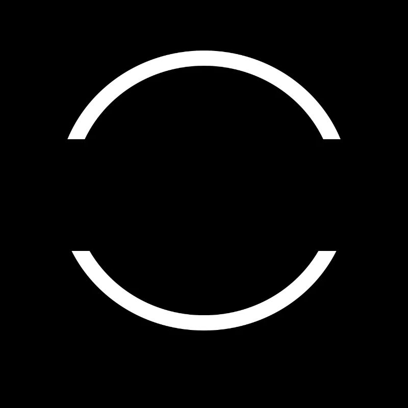 Half circle icon shared